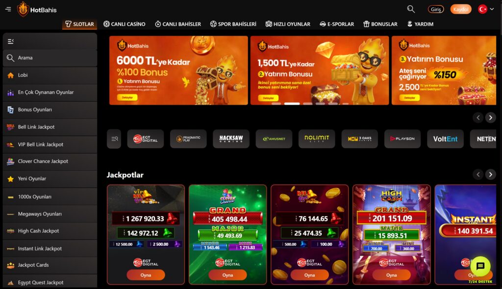 hotbahis slot oyunları